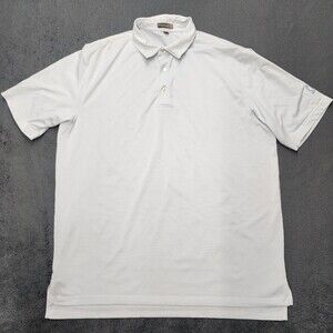 Peter Millar Men's Summer Comfort Striped Poly/Spandex Golf Shirt Size XL